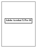 Adobe Acrobat X Pro 10