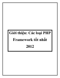 Giới thiệu: Các loại PHP Framework tốt nhất 2012