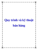 Quy trình và kỹ thuật bán hàng 