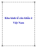 Khu kinh tế cửa khẩu ở Việt Nam 