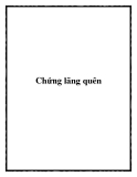 Chứng lãng quên