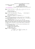 Đề thi tuyển sinh lớp 10 THPT chuyên năm học 2013 - 2014 môn thi: Toán - Sở giáo dục và đào tạo Thái Bình