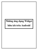 Những ứng dụng Widget hữu ích trên Android