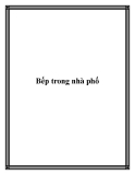 Bếp trong nhà phố