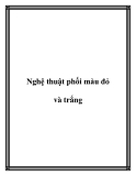 Nghệ thuật phối màu đỏ và trắng