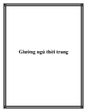 Giường ngủ thời trang