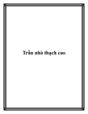 Trần nhà thạch cao