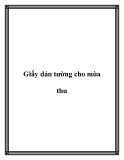 Giấy dán tường cho mùa thu