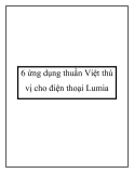 6 ứng dụng thuần Việt thú vị cho điện thoại Lumia