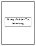 Bê tông cốt thép – Tìm hiểu chung