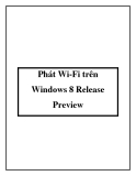 Phát Wi-Fi trên Windows 8 Release Preview