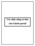 Các chức năng cơ bản của GateIn portal