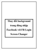 thay đổi background trang đăng nhập fac với fb login screen changer