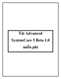 Tải Advanced SystemCare 5 Beta 1.0 miễn phí