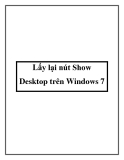 Lấy lại nút Show Desktop trên Windows 7