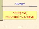 NGHIỆP VỤ CHO THUÊ TÀI CHÍNH