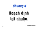 Chương 4: Hoạch định lợi nhuận