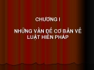 Những vấn đề cơ bản của luật pháp