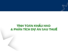 Tính toán khấu hao