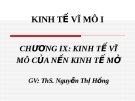 Bài giảng Kinh tế vĩ mô của nền kinh tế mở