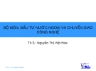 Đầu tư trực tiếp ở nước ngoài