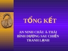 AN NINH CHÂU Á-THÁI BÌNH DƯƠNG SAU CHIẾN TRANH LẠNH