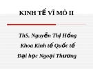 Bài giảng Lý thuyết Kinh tế Vĩ mô