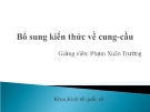 Khái niệm cung cầu