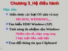 Hệ điều hành: Tông quan về hệ điều hành windows