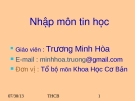 Nhập môn tin học