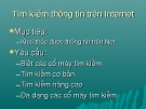 Tìm kiếm thông tin trên Internet thương mại điện tử