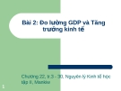 Đo lường GDP và Tăng trưởng kinh tế