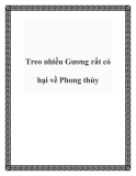 Treo nhiều Gương rất có hại về Phong thủy