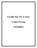Cài đặt Mac OS X Snow Leopard trên VirtualBox