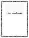 Phong thủy cầu thang