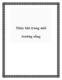 Thủy khí trong môi trường sống