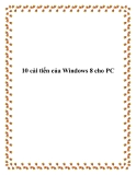 10 cải tiến của Windows 8 cho PC