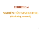  Chương 4 : Nghiên cứu marketing