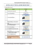 HƯỚNG DẪN SỬ DỤNG ADOBE PRESENTER 7