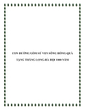 CON ĐƯỜNG GỐM SỨ MỸ THUẬT VEN SÔNG HỒNG-QUÀ TẶNG THĂNG LONG-HÀ HỘI 1000 NĂM