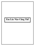 Em Lúc Nào Cũng Thế