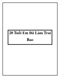 20 Tuổi Em Đã Làm Trai Bao