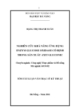 Luận văn:Nghiên cứu khả năng ứng dụng enzym glucose oxidase cố định trong sản xuất axit gluconic