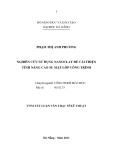 Luận văn:Nghiên cứu sử dụng nanoclay để cải thiện tính năng cao su mặt lốp công trình