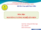 Chuyên đề: Công nghệ lên men nước mắm