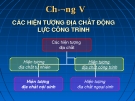 Ch­ương V: CÁC HIỆN TƯỢNG ĐỊA CHẤT ĐỘNG  LỰC CÔNG TRÌNH