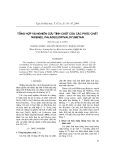 Báo cáo "Tổng hợp và nghiên cứu tính chất của các phức chất niken(II), paladi(II) dipivaloylmetan "