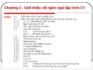 Chương 2 - Giới thiệu ngôn ngữ Lập trình Visual Studio