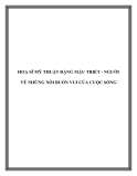 HOẠ SĨ MỸ THUẬT ĐẶNG MẬU TRIẾT - NGƯỜI VẼ NHỮNG NỖI BUỒN VUI CỦA CUỘC SỐNG