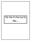 Tẩy Não Và Yêu Lại Từ Đầu